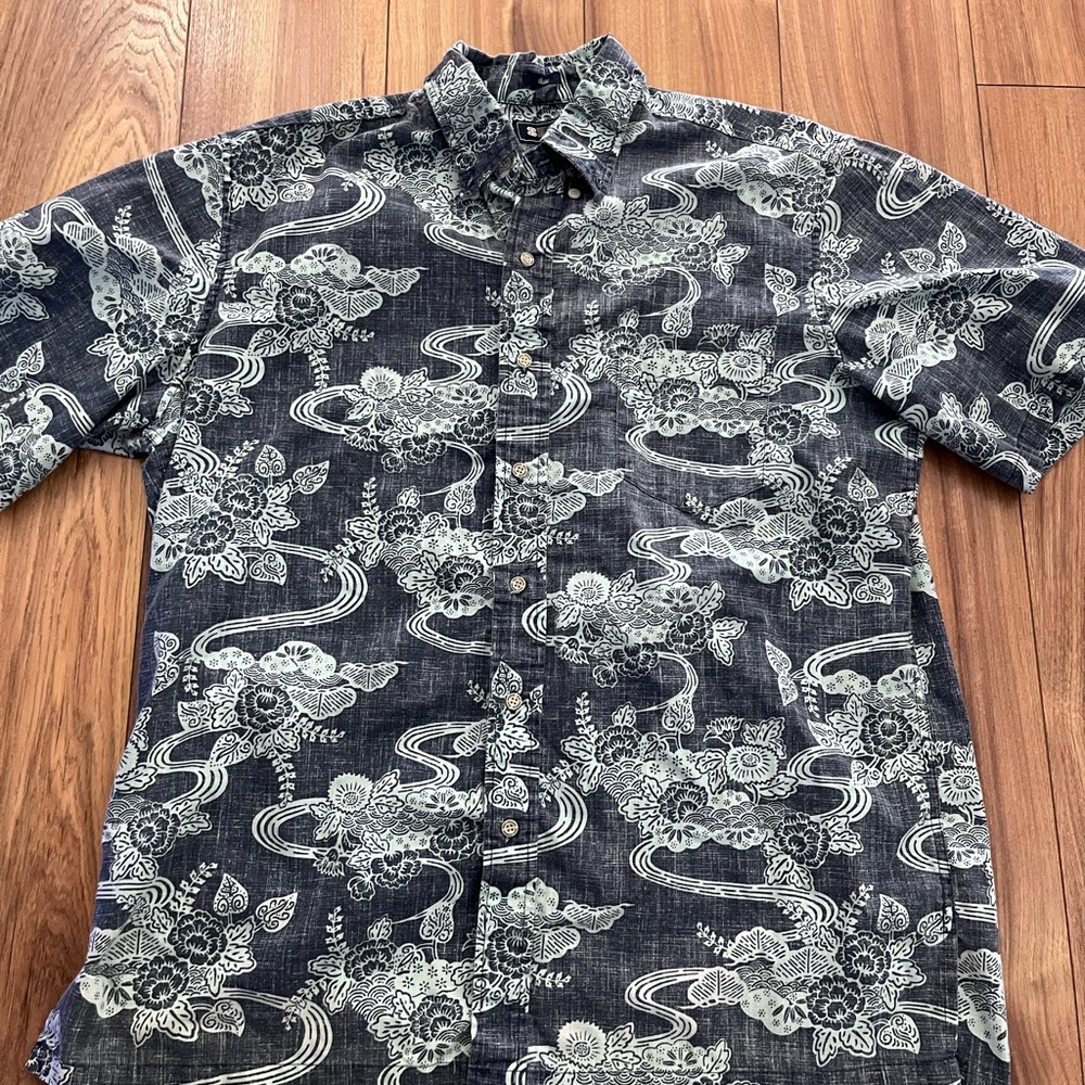 2022 Reyn Spooner Blue Aloha Shirt